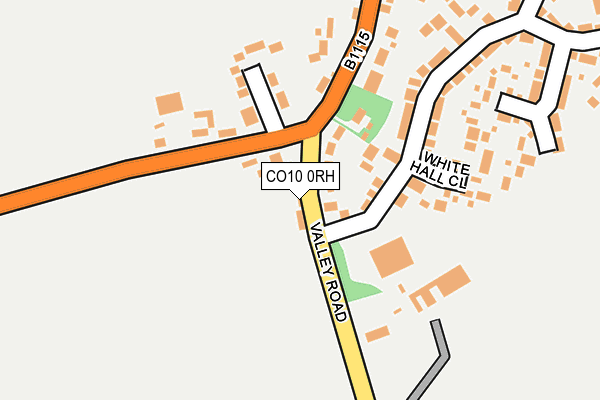 CO10 0RH map - OS OpenMap – Local (Ordnance Survey)