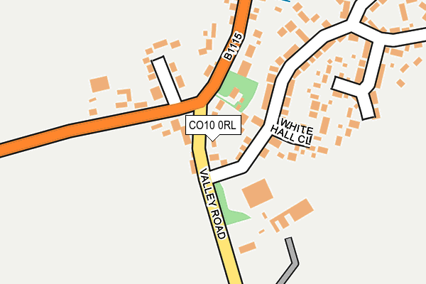 CO10 0RL map - OS OpenMap – Local (Ordnance Survey)