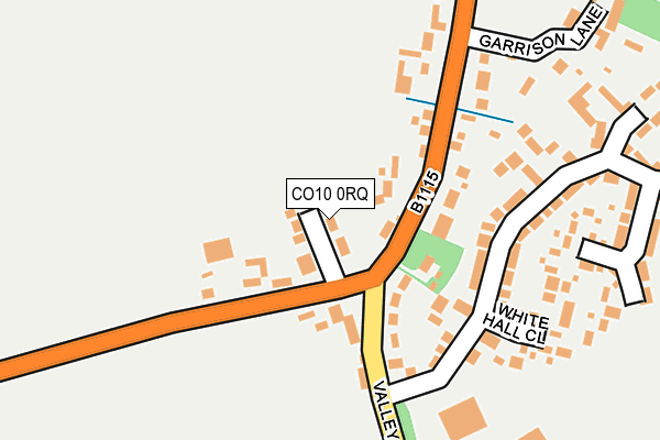 CO10 0RQ map - OS OpenMap – Local (Ordnance Survey)