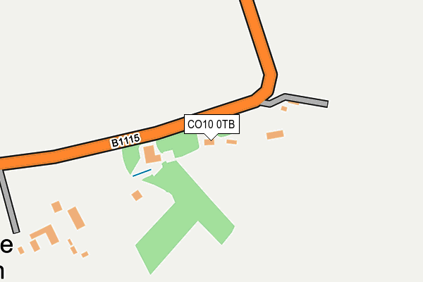 CO10 0TB map - OS OpenMap – Local (Ordnance Survey)