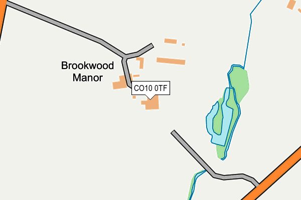 CO10 0TF map - OS OpenMap – Local (Ordnance Survey)