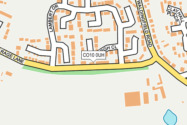 CO10 0UH map - OS OpenMap – Local (Ordnance Survey)