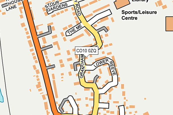 CO10 0ZQ map - OS OpenMap – Local (Ordnance Survey)