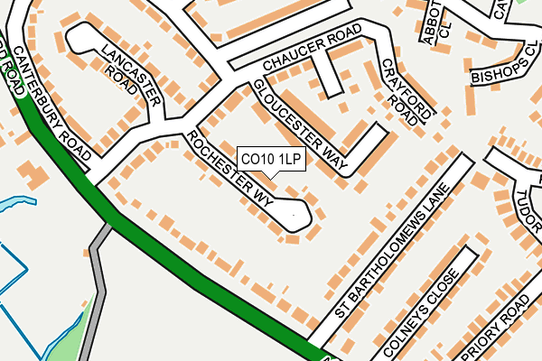 CO10 1LP map - OS OpenMap – Local (Ordnance Survey)