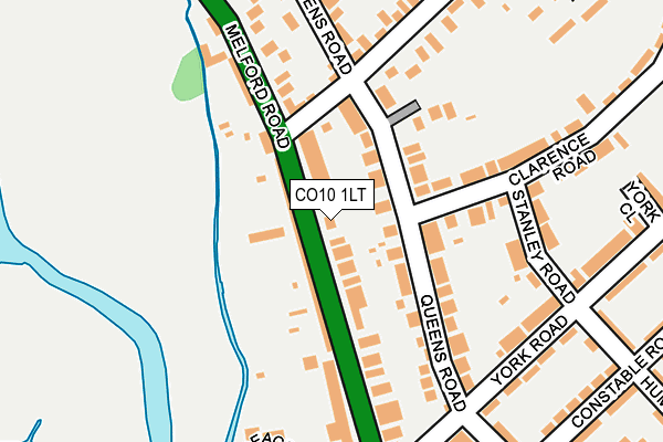 CO10 1LT map - OS OpenMap – Local (Ordnance Survey)