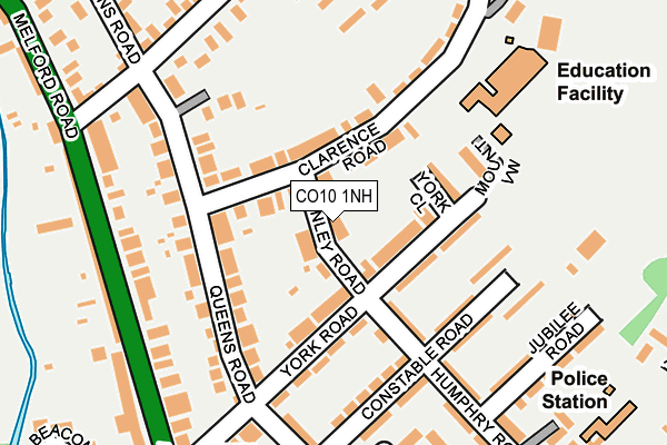 CO10 1NH map - OS OpenMap – Local (Ordnance Survey)