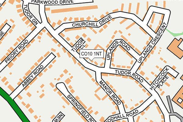 CO10 1NT map - OS OpenMap – Local (Ordnance Survey)