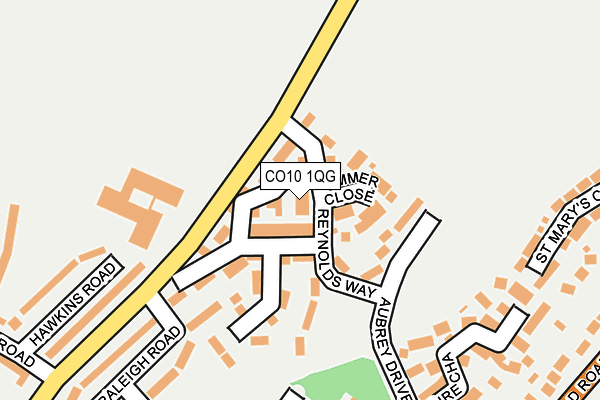 CO10 1QG map - OS OpenMap – Local (Ordnance Survey)