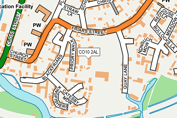 CO10 2AL map - OS OpenMap – Local (Ordnance Survey)