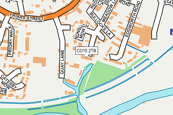CO10 2TB map - OS OpenMap – Local (Ordnance Survey)