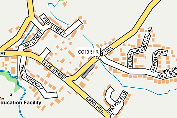 CO10 5HR map - OS OpenMap – Local (Ordnance Survey)