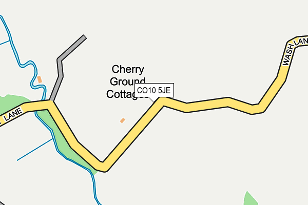 CO10 5JE map - OS OpenMap – Local (Ordnance Survey)