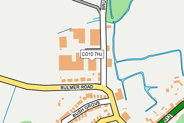 CO10 7HJ map - OS OpenMap – Local (Ordnance Survey)