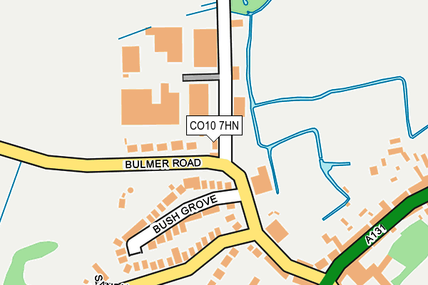 CO10 7HN map - OS OpenMap – Local (Ordnance Survey)