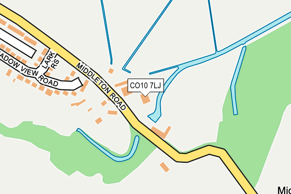CO10 7LJ map - OS OpenMap – Local (Ordnance Survey)