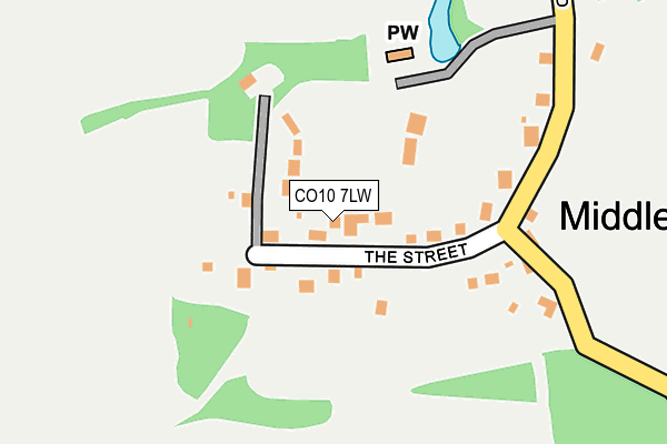 CO10 7LW map - OS OpenMap – Local (Ordnance Survey)