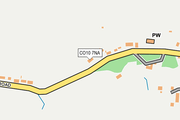 CO10 7NA map - OS OpenMap – Local (Ordnance Survey)