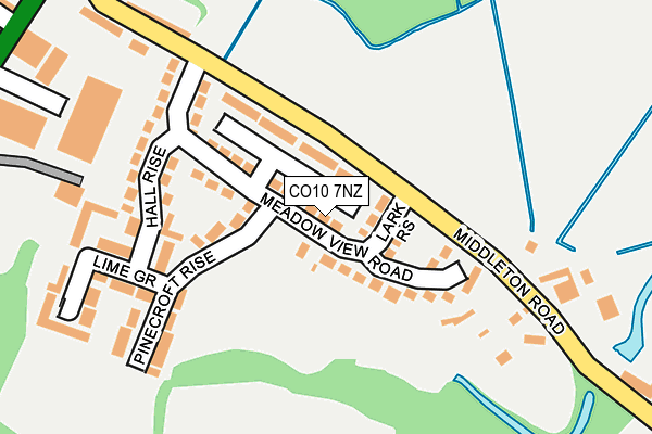 CO10 7NZ map - OS OpenMap – Local (Ordnance Survey)
