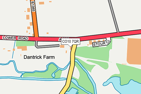 CO10 7QR map - OS OpenMap – Local (Ordnance Survey)