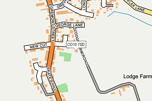 CO10 7SD map - OS OpenMap – Local (Ordnance Survey)