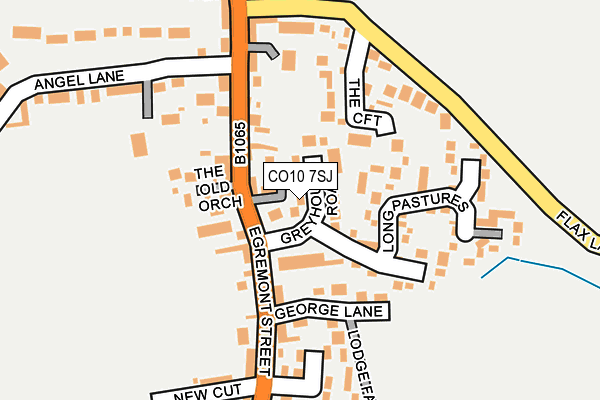 CO10 7SJ map - OS OpenMap – Local (Ordnance Survey)