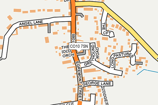 CO10 7SN map - OS OpenMap – Local (Ordnance Survey)