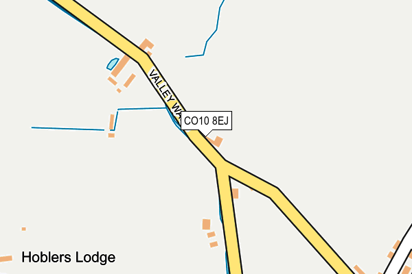 CO10 8EJ map - OS OpenMap – Local (Ordnance Survey)