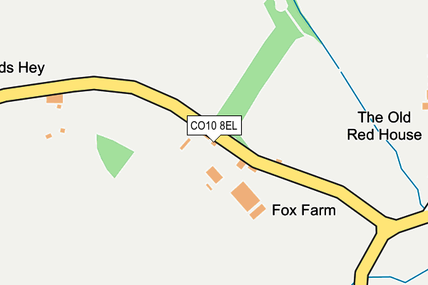 CO10 8EL map - OS OpenMap – Local (Ordnance Survey)