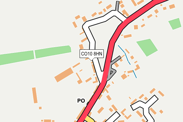 CO10 8HN map - OS OpenMap – Local (Ordnance Survey)