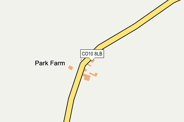 CO10 8LB map - OS OpenMap – Local (Ordnance Survey)