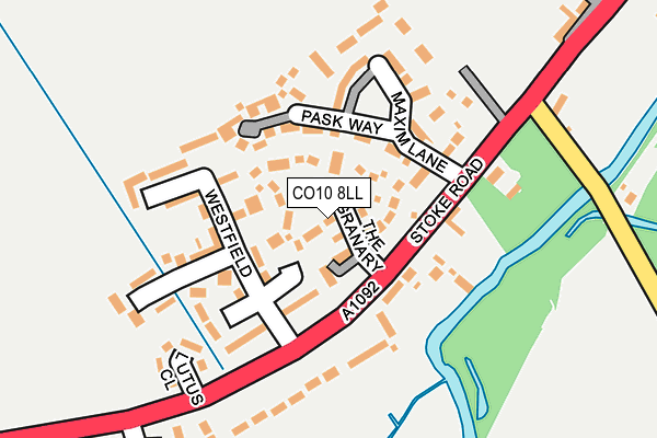 CO10 8LL map - OS OpenMap – Local (Ordnance Survey)