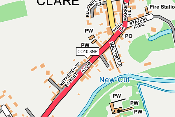 Map of DFINE CLARE LIMITED at local scale