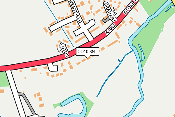 CO10 8NT map - OS OpenMap – Local (Ordnance Survey)