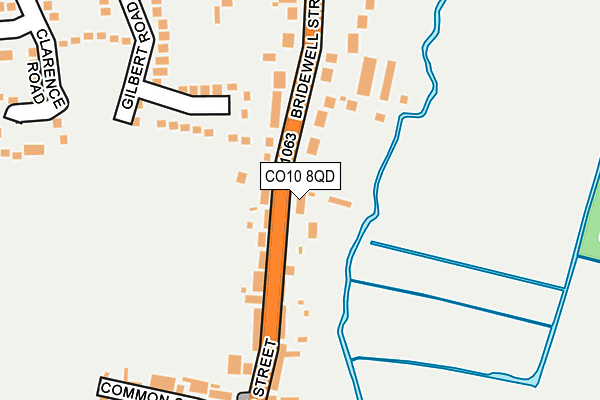 CO10 8QD map - OS OpenMap – Local (Ordnance Survey)