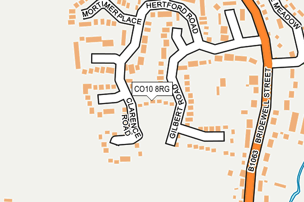 CO10 8RG map - OS OpenMap – Local (Ordnance Survey)