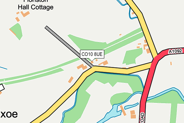 CO10 8UE map - OS OpenMap – Local (Ordnance Survey)