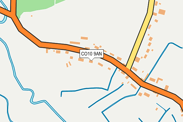 CO10 9AN map - OS OpenMap – Local (Ordnance Survey)