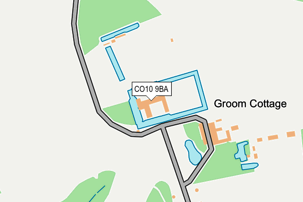 CO10 9BA map - OS OpenMap – Local (Ordnance Survey)