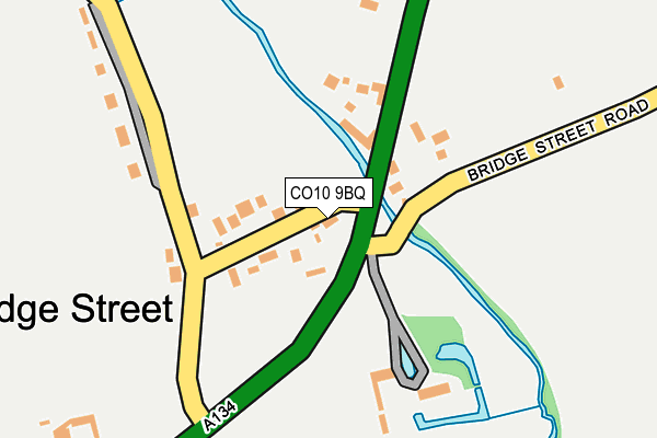 CO10 9BQ map - OS OpenMap – Local (Ordnance Survey)