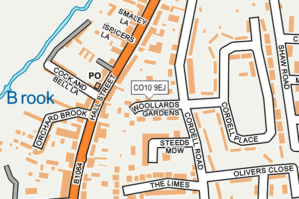 CO10 9EJ map - OS OpenMap – Local (Ordnance Survey)