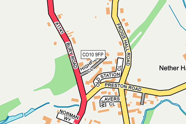 CO10 9FP map - OS OpenMap – Local (Ordnance Survey)