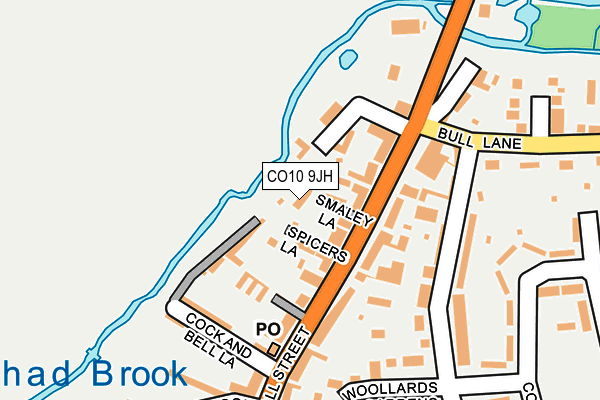 CO10 9JH map - OS OpenMap – Local (Ordnance Survey)