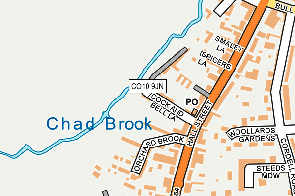 CO10 9JN map - OS OpenMap – Local (Ordnance Survey)