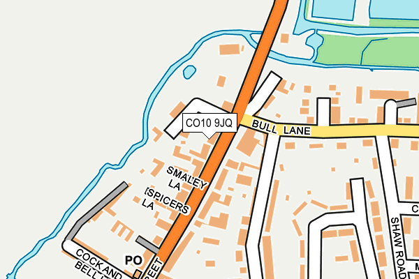 CO10 9JQ map - OS OpenMap – Local (Ordnance Survey)