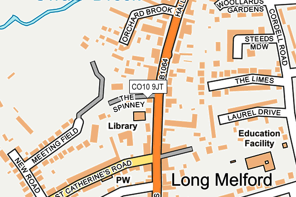 CO10 9JT map - OS OpenMap – Local (Ordnance Survey)