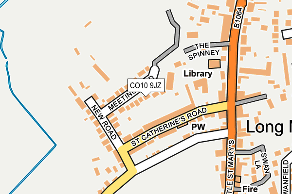 CO10 9JZ map - OS OpenMap – Local (Ordnance Survey)