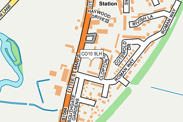 CO10 9LH map - OS OpenMap – Local (Ordnance Survey)
