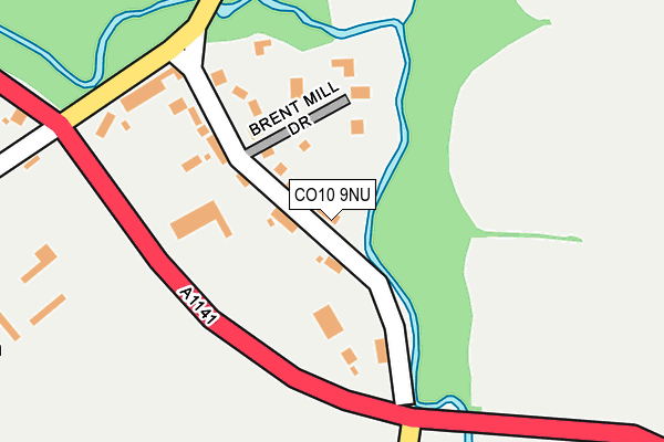 CO10 9NU map - OS OpenMap – Local (Ordnance Survey)