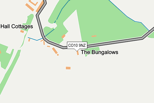 CO10 9NZ map - OS OpenMap – Local (Ordnance Survey)