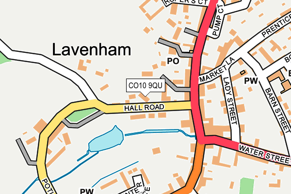 CO10 9QU map - OS OpenMap – Local (Ordnance Survey)